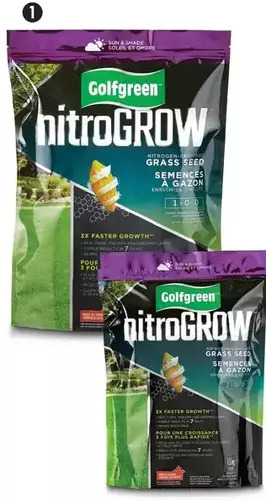 Canadian Tire Golfgreen nitrogrow grass seed offer