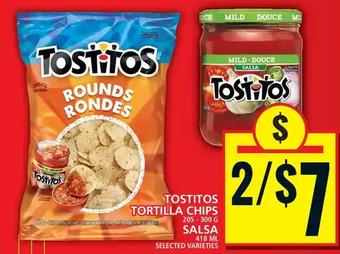 Food Basics Tostitos tortilla chips | salsa offer