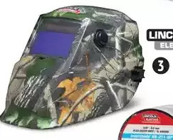 Canadian Tire Lincoln electric auto-dark welding helmet, camo offer