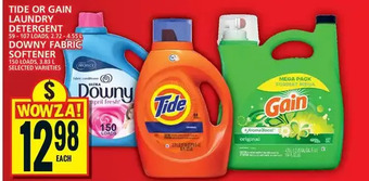 Food Basics Tide or gain laundry detergent | downy fabric softener offer