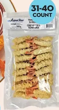 Giant Tiger Tempura shrimp offer