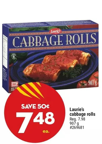 Giant Tiger Laurie's cabbage rolls offer