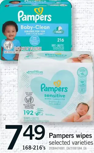 Fortinos Pampers wipes offer