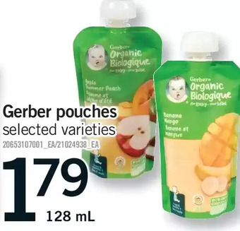 Fortinos Gerber pouches offer