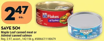 Giant Tiger Maple leaf canned meat offer