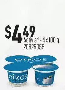 Fortinos Activia offer