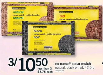 Fortinos No name cedar mulch offer
