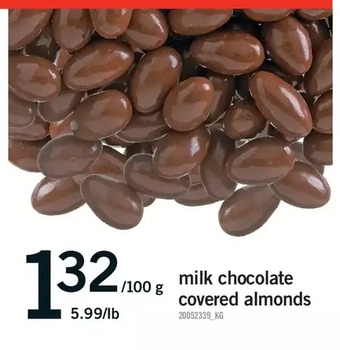 Fortinos Milk chocolate covered almonds offer