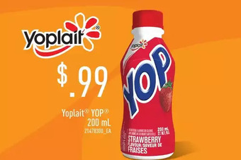 Fortinos Yoplait yop yogurt offer