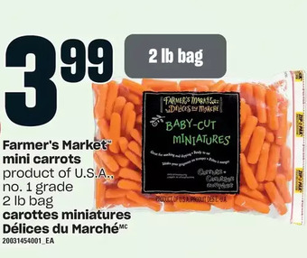 Valu-mart Farmer's market mini carrots offer