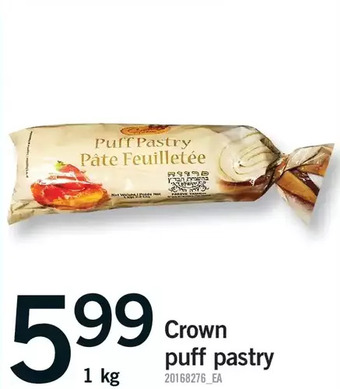 Fortinos Crown puff pastry offer