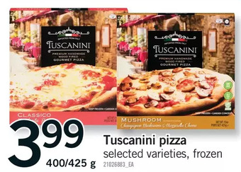 Fortinos Tuscanini pizza offer