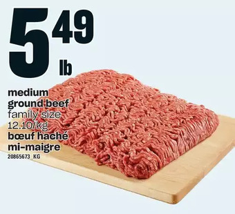 Valu-mart Medium ground beef offer