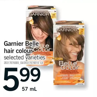 Fortinos Garnier belle hair colour offer