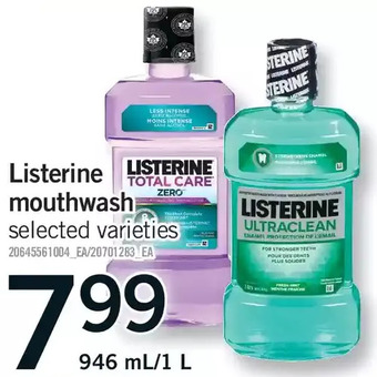 Listerine mouthwash