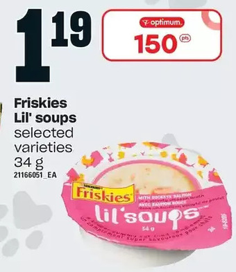 Loblaws Friskies lil' soups offer