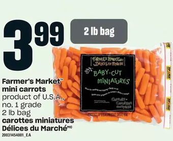Independent Grocer Farmer's market mini carrots offer