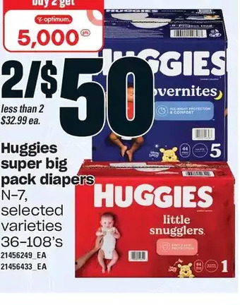 Loblaws Huggies super big pack diapers offer