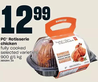 Loblaws Pc rotisserie chicken offer