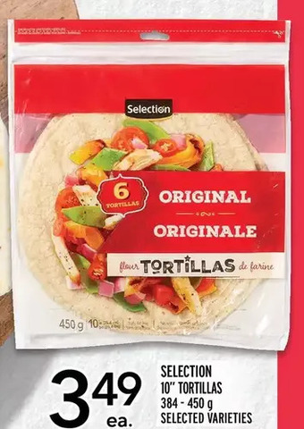 Metro Selection 10 tortillas offer