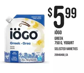 Loblaws Iogo greek yogurt offer