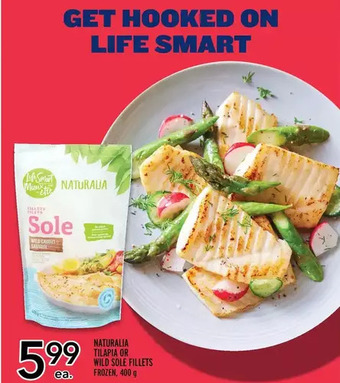 Metro Naturalia tilapia or wild sole fillets offer
