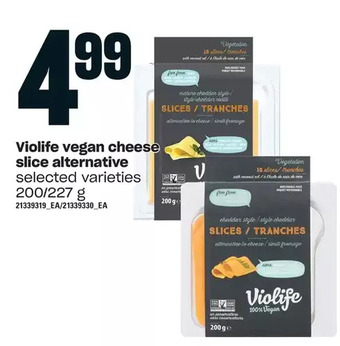 Loblaws Violife vegan cheese slice alternative offer