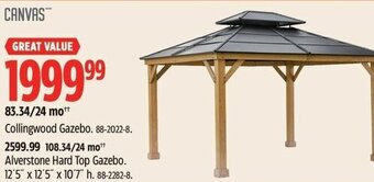 Canadian Tire Collingwood Gazebo. 88-2022-8. offer