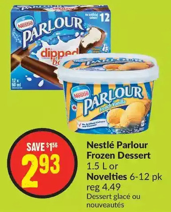 FreshCo Nestle parlour frozen dessert or novelties offer