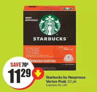 FreshCo Starbucks by nespresso vertuo pods offer