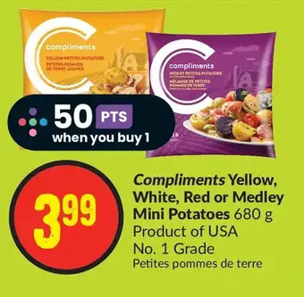 FreshCo Compliments yellow, white, red or medley mini potatoes offer