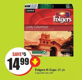 FreshCo Folgers k-cups offer