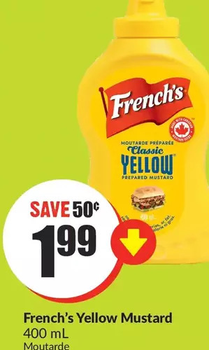 FreshCo French's yellow mustard offer