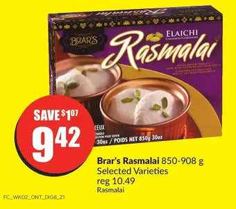 FreshCo Brar's rasmalai offer