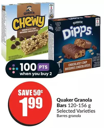 FreshCo Quaker granola bars offer