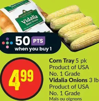 FreshCo Corn tray | vidalia onions offer