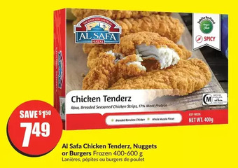 FreshCo Al safa chicken tenderz, nuggets or burgers offer
