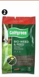 Canadian Tire Golfgreen Bio-Weed & Feed. 9kg bag. 59-2384-6. offer