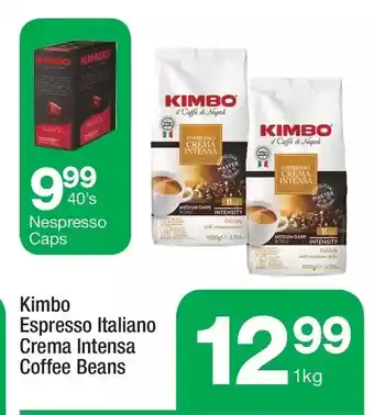 Kimbo espresso italiano crema intensa coffee beans | nespresso caps