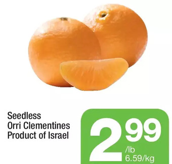 Highland Farms Seedless orri clementines offer