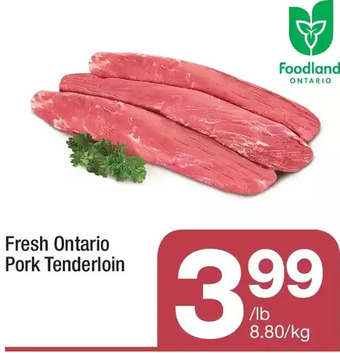 Highland Farms Fresh ontario pork tenderloin offer