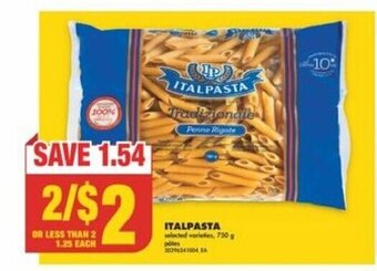 No Frills ITALPASTA offer
