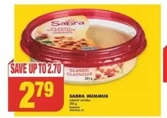 No Frills Sabra HUMMUS offer