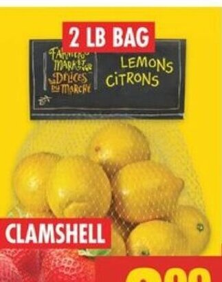 No Frills FARMER'S MARKET LEMONS 2 LB BAG offer