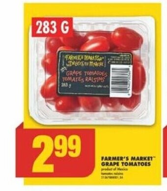 No Frills FARMER'S MARKET GRAPE TOMATOES offer
