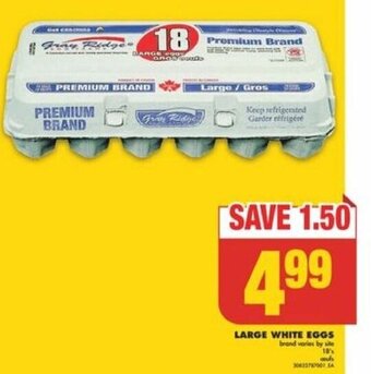 No Frills LARGE WHITE EGGS offer