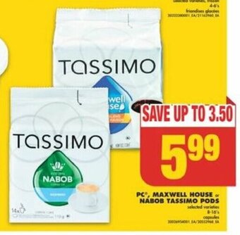 No Frills NABOB TASSIMO PODS offer