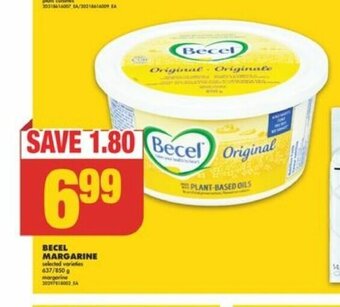 No Frills Becel MARGARINE offer