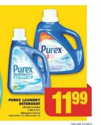 No Frills PUREX LAUNDRY DETERGENT offer