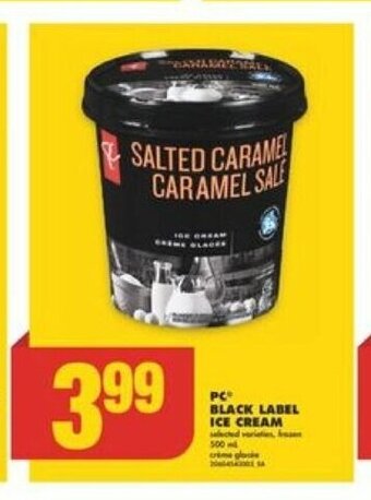 No Frills PC BLACK LABEL ICE CREAM offer